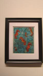 Artist Lisa Hinshaw. Painting, Seahorses Accepted Into Competition